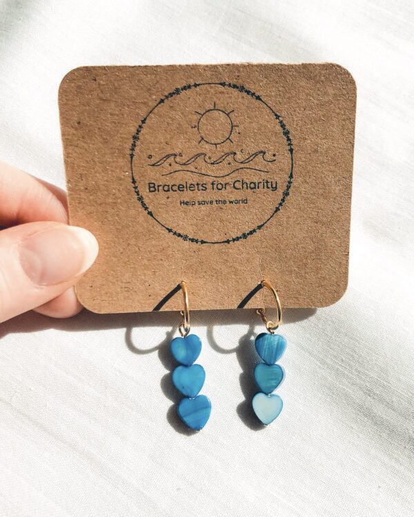 Loving you oorbellen blauw - Afbeelding 3