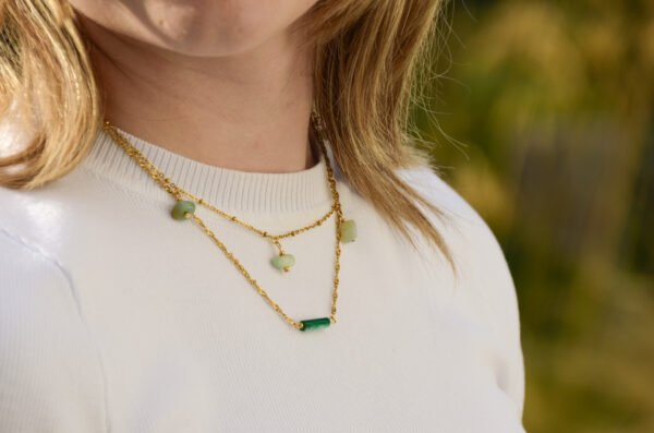 Emerald schelp ketting - Afbeelding 2