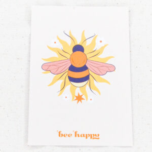 Kaart 'bee happy'