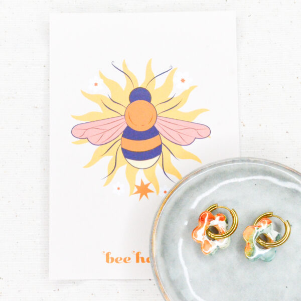 Kaart 'bee happy' - Afbeelding 2