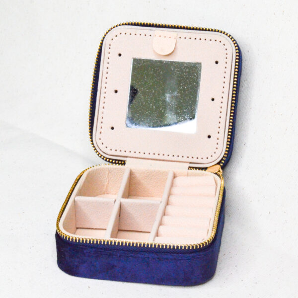 Sieraden doosje deluxe blauw - Afbeelding 2