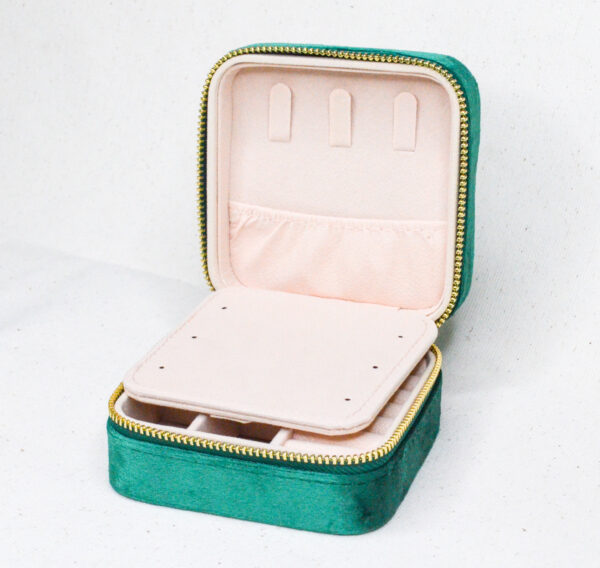 Sieraden doosje deluxe groen - Afbeelding 3