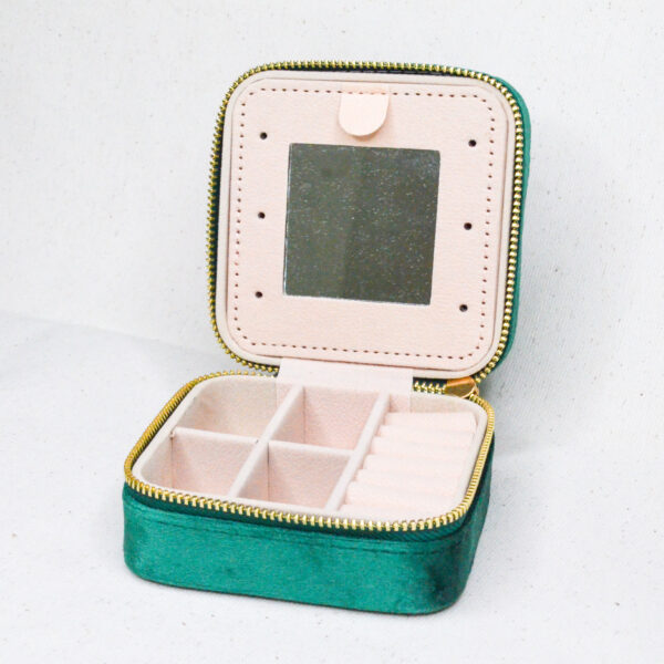 Sieraden doosje deluxe groen - Afbeelding 2