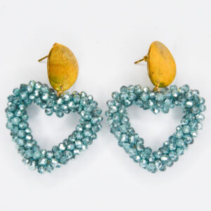 Falling for you oorbellen teal