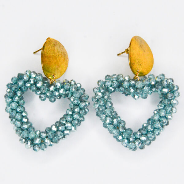 Falling for you oorbellen teal