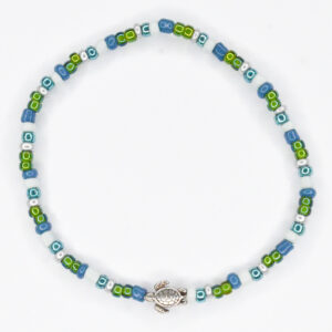 Red de schildpadden armbandje blauw