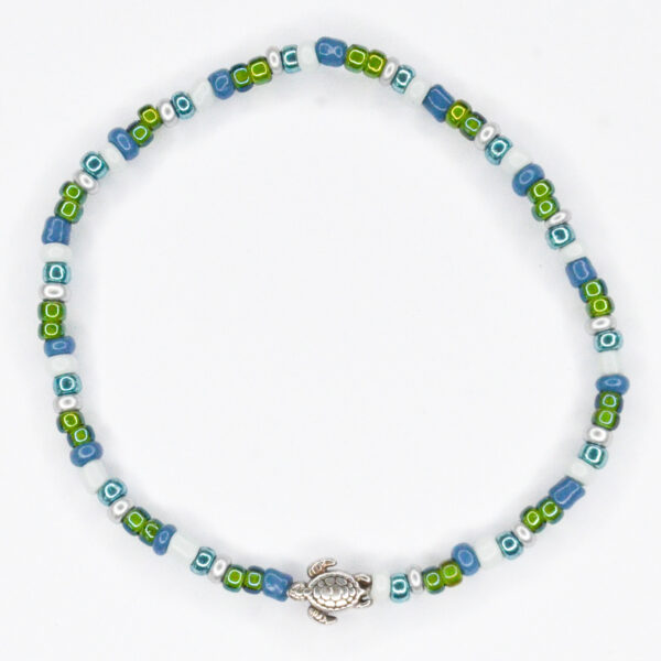 Red de schildpadden armbandje blauw
