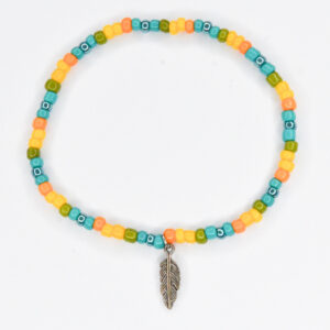 Blauw-gele ara armbandje