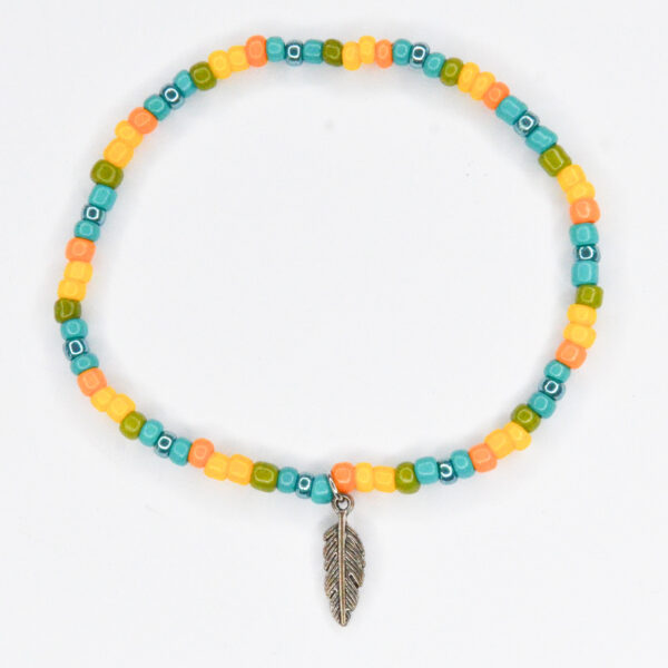 Blauw-gele ara armbandje