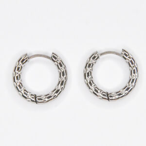 Big textured hoops