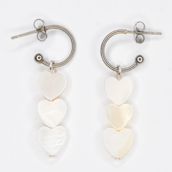 Loving you oorbellen wit - Afbeelding 2