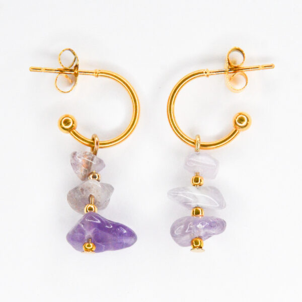 Lavender oorbellen - Afbeelding 2