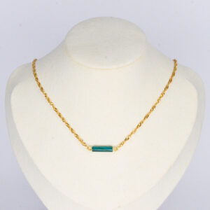 Emerald schelp ketting