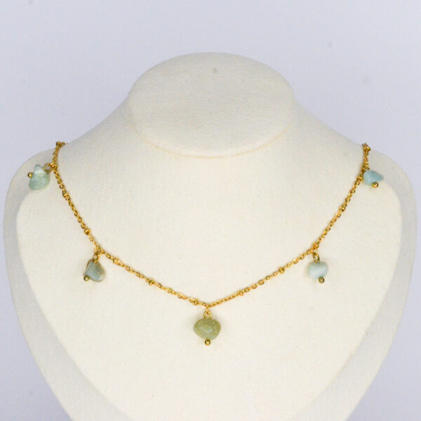 Sage chips stone ketting