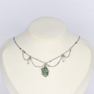 Zeeglas ketting groen