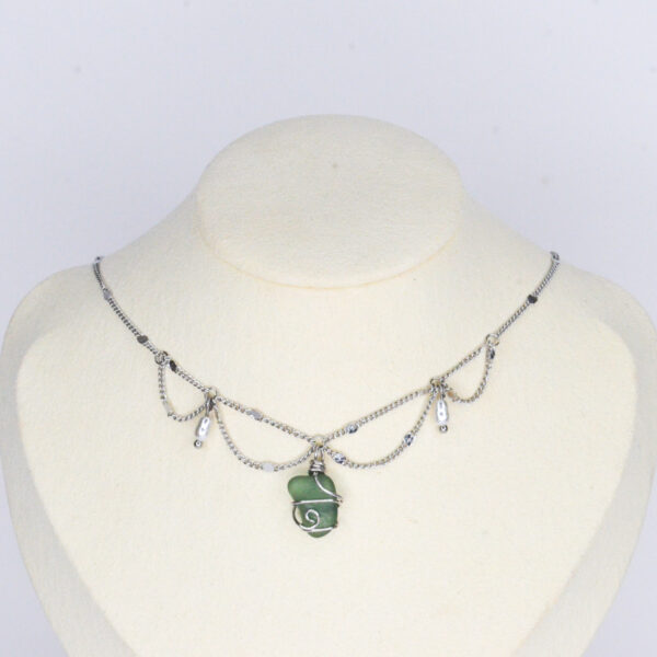 Zeeglas ketting groen