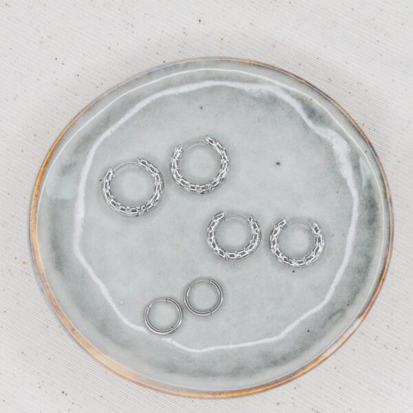 Big textured hoops - Afbeelding 3